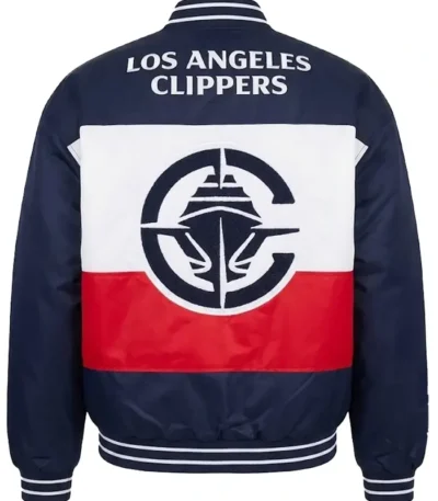 LA Clippers Twill Blue Bomber Jacket