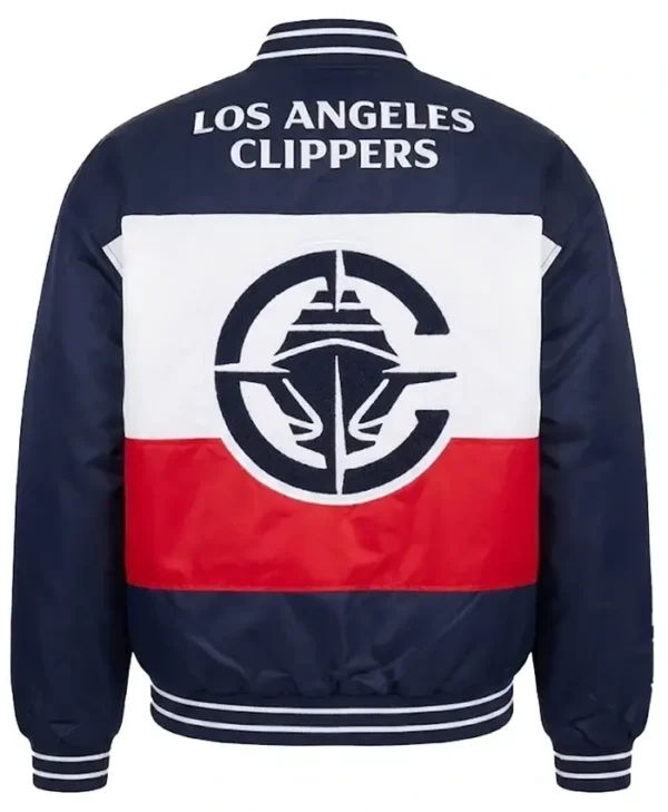 LA Clippers Twill Blue Bomber Jacket