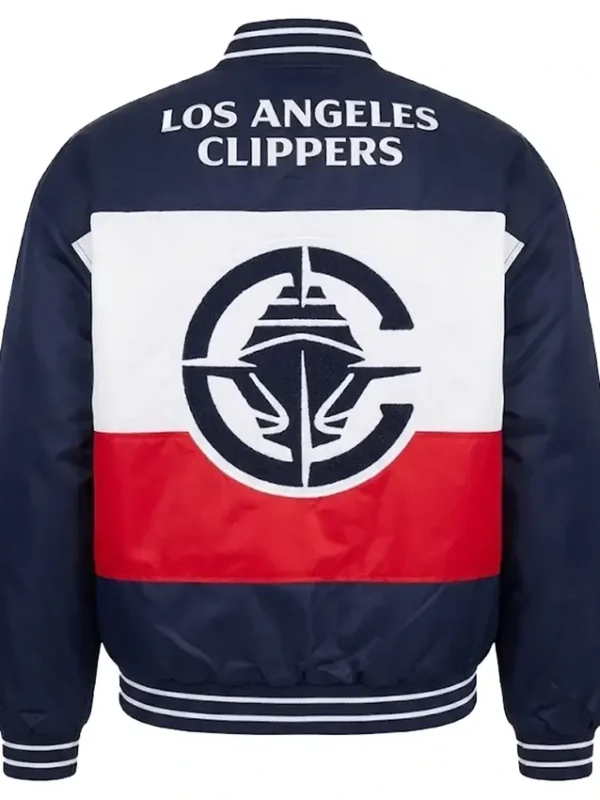 LA Clippers Twill Blue Bomber Jacket