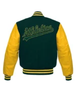 Oakland Athletics Varsity Green and Yellow Jacket