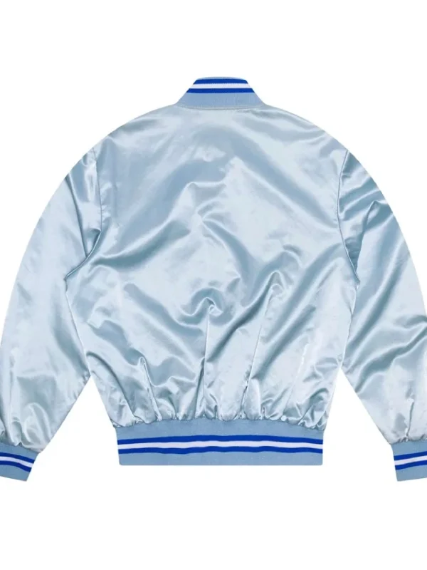 Toronto Blue Jays Baby Blue Varsity Satin Jacket