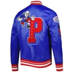 Mash Up Capsule Philadelphia 76ers Royal Blue Satin Jacket