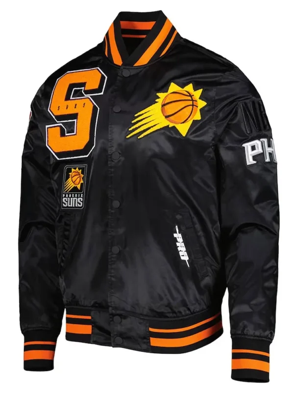Mash Up Capsule Phoenix Suns Black Satin Jacket
