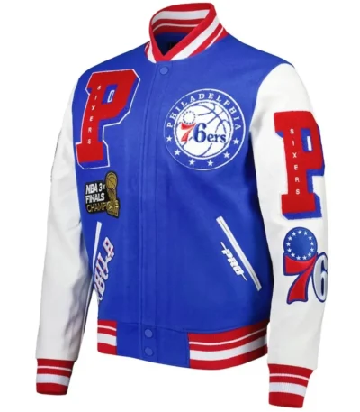 Mash Up Philadelphia 76ers Capsule Royal Varsity Jacket