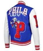 Mash Up Philadelphia 76ers Capsule Royal Varsity Jacket