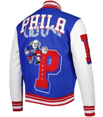 Mash Up Philadelphia 76ers Capsule Royal Varsity Jacket