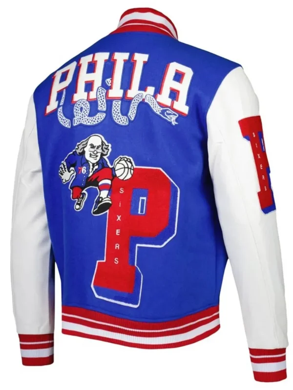 Mash Up Philadelphia 76ers Capsule Royal Varsity Jacket