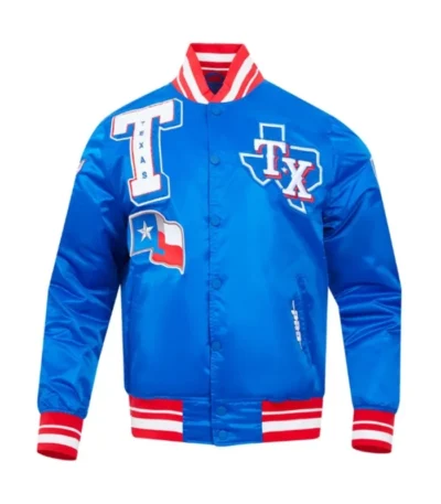 Mashup Classic Texas Rangers Satin Jacket