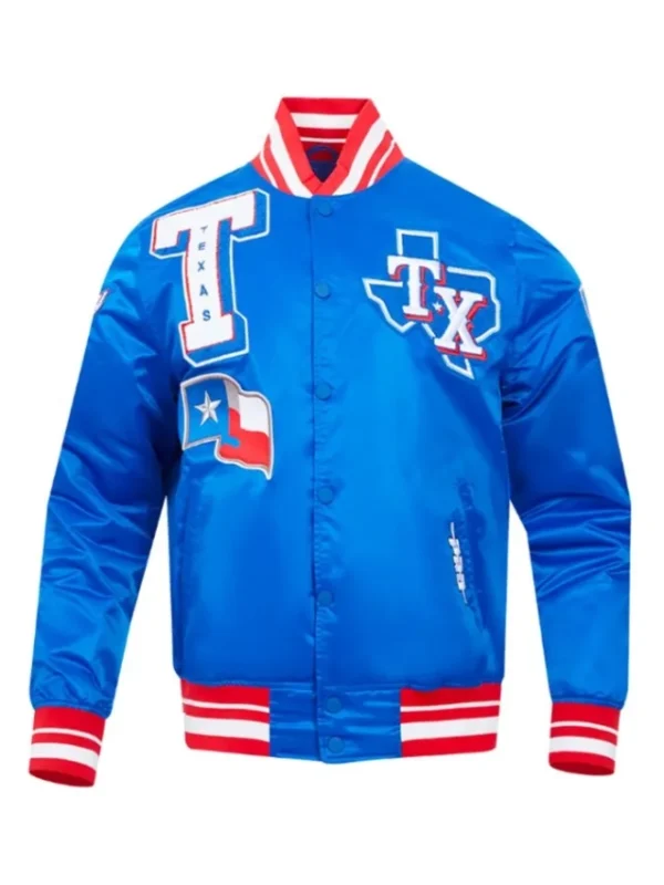 Mashup Classic Texas Rangers Satin Jacket