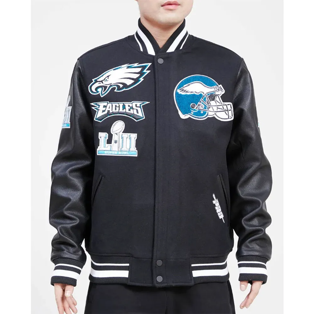 Mashup Philadelphia Eagles Varsity Jacket Mashup Philadelphia Eagles Varsity Jacket