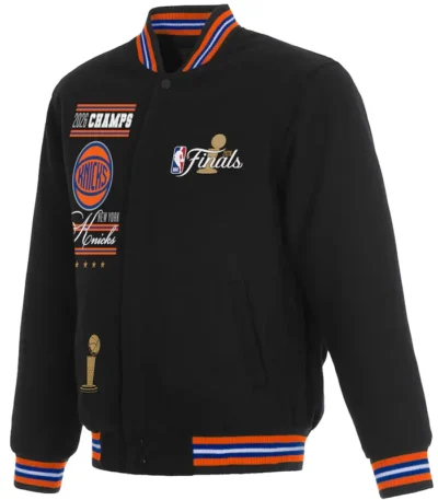 NY Knicks 2026 Finals Champions Black Jacket
