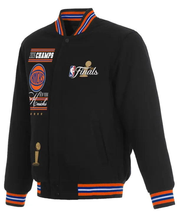 NY Knicks 2026 Finals Champions Black Jacket