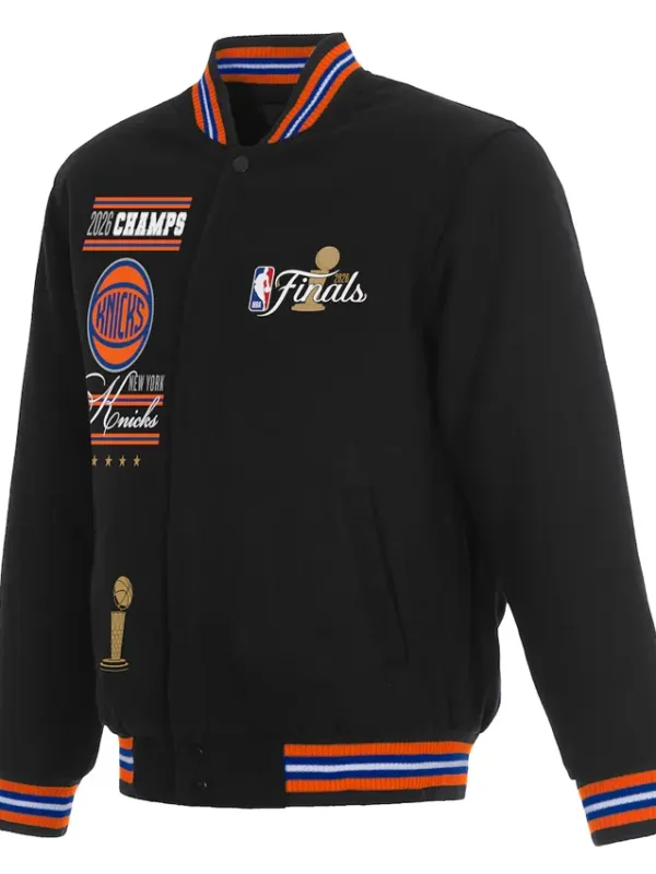 NY Knicks 2026 Finals Champions Black Jacket
