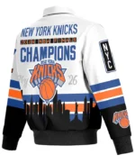 NY Knicks 2026 Champions Leather Jacket