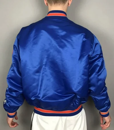Mets New York Blue-White Satin Jacket
