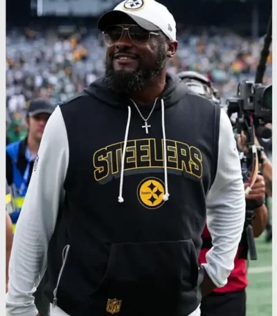 Mike Tomlin Steelers Sideline Sleeveless Hoodie