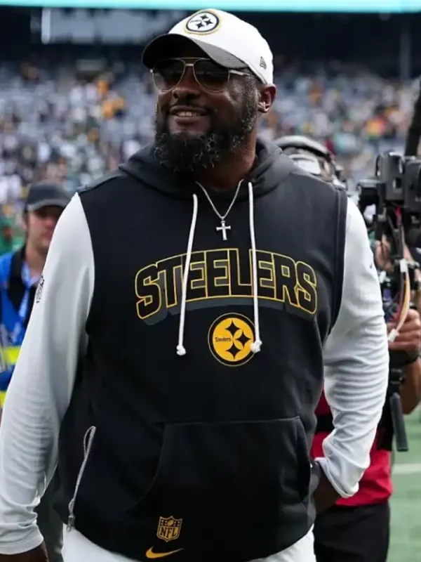 Mike Tomlin Steelers Sideline Sleeveless Hoodie