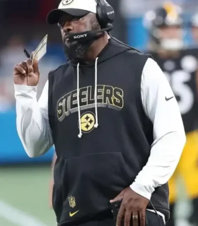 Mike Tomlin Steelers Sideline Sleeveless Hoodie