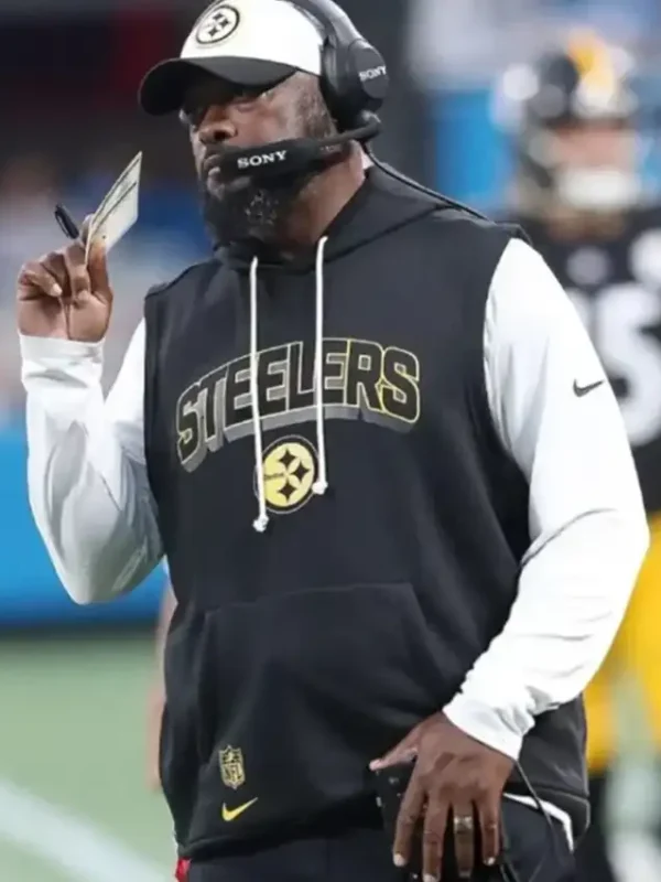 Mike Tomlin Steelers Sideline Sleeveless Hoodie