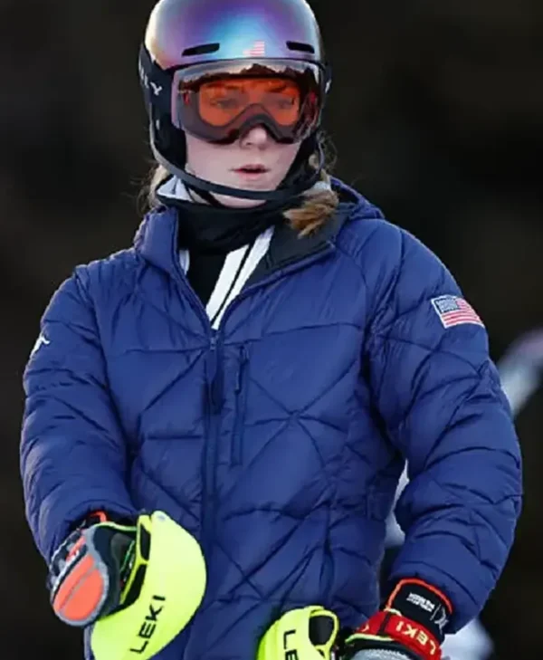 Milano Cortina Mikaela Shiffrin Blue Puffer Jacket