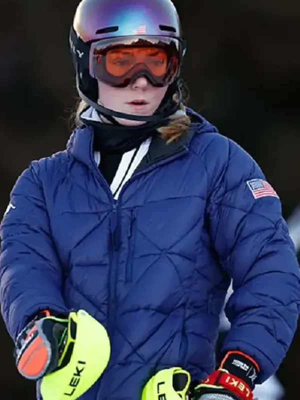 Milano Cortina Mikaela Shiffrin Blue Puffer Jacket