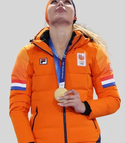 Jutta Leerdam Netherlands Orange Jacket