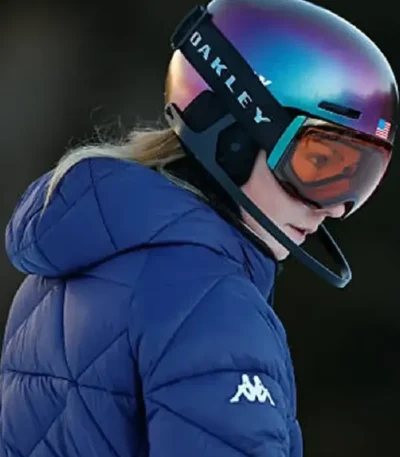 Milano Cortina Mikaela Shiffrin Blue Puffer Jacket