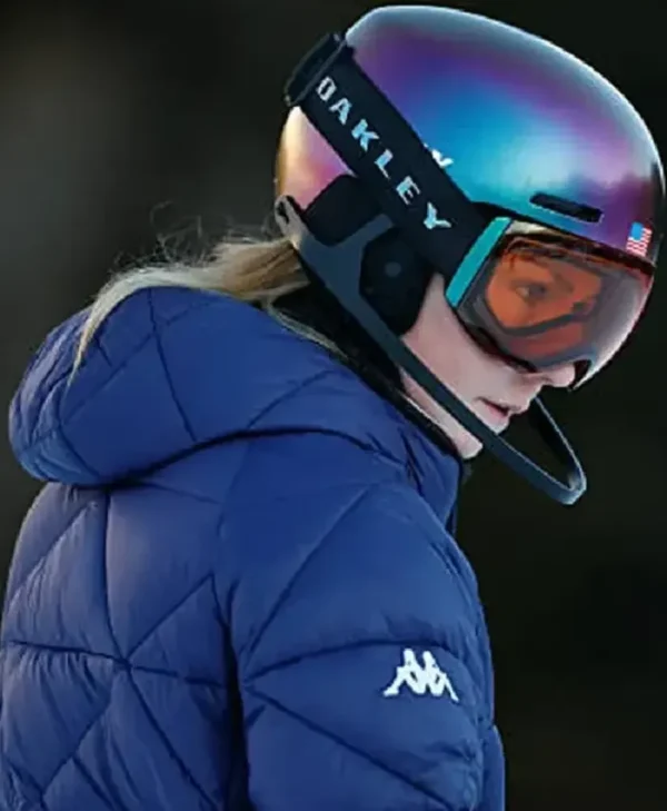 Milano Cortina Mikaela Shiffrin Blue Puffer Jacket