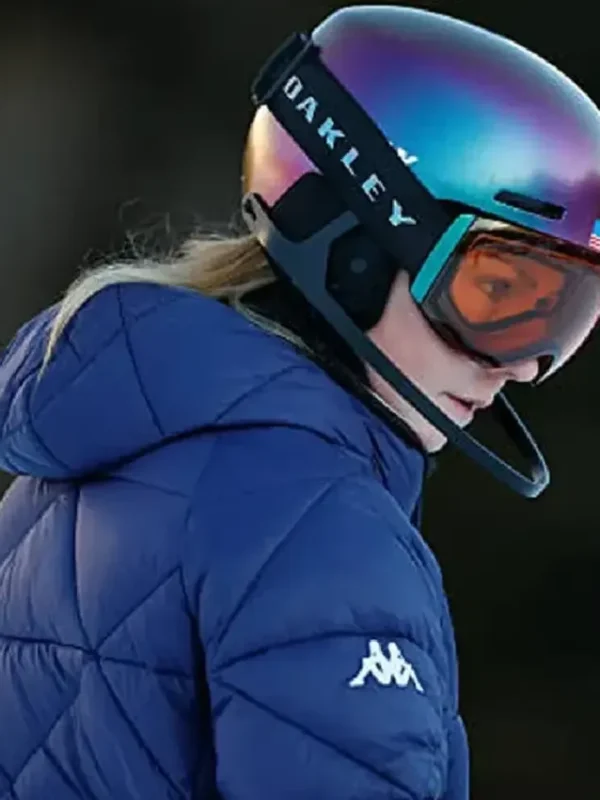 Milano Cortina Mikaela Shiffrin Blue Puffer Jacket