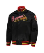 Milwaukee Brewers Black Lightweight Satin Jacket