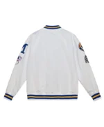 Milwaukee Brewers City Collection White Varsity Satin Jacket