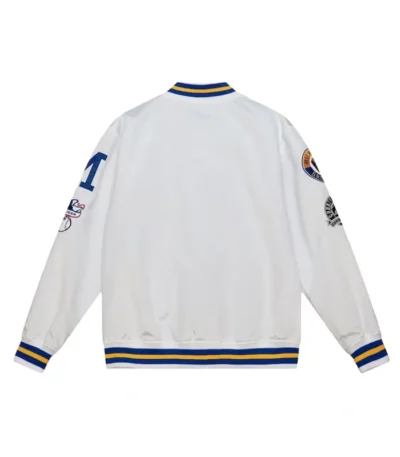 Milwaukee Brewers City Collection White Varsity Satin Jacket