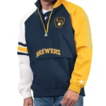 Milwaukee Brewers Elite Half Zip Pullover Jacket