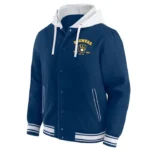 Milwaukee Brewers Navy Cotton Hooded Jacket