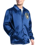 Milwaukee Brewers Point Man Coaches Royal Jacket