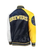 Milwaukee Brewers Reliever Raglan Full-Snap Jacket