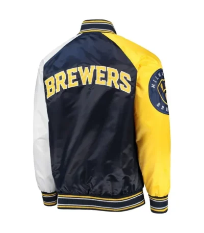 Milwaukee Brewers Reliever Raglan Full-Snap Jacket