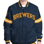Milwaukee Brewers Scout Varsity Satin Jacket