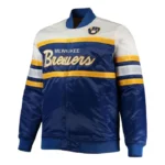 Milwaukee Brewers Special Script Blue and White Jacket