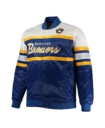 Milwaukee Brewers Special Script Blue and White Jacket