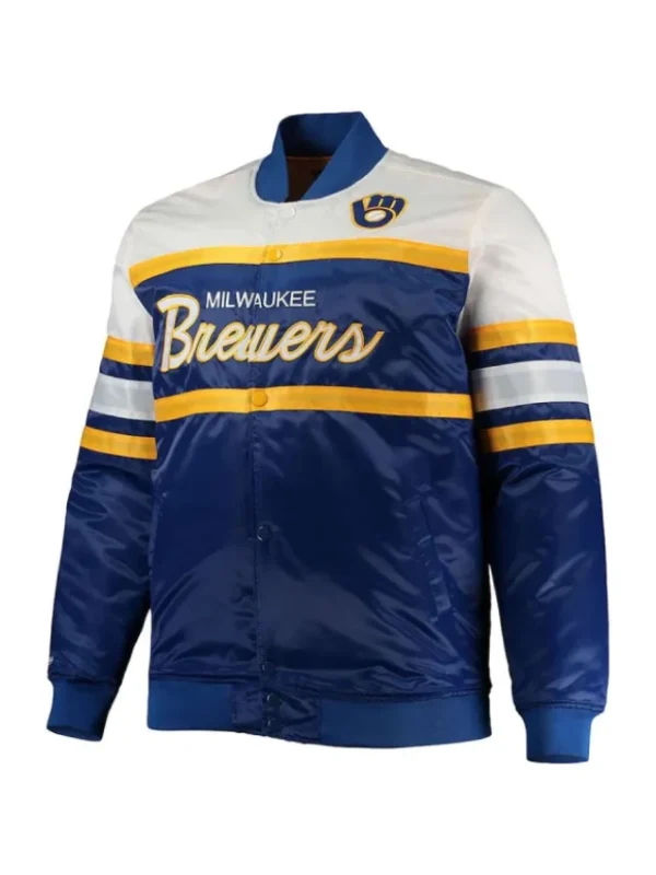 Milwaukee Brewers Special Script Blue and White Jacket