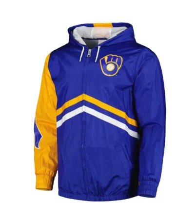 Milwaukee Brewers Undeniable Royal Full-Zip Windbreaker Jacket