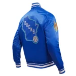 Milwaukee Bucks 2023 And 24 City Edition Royal Satin Jacket