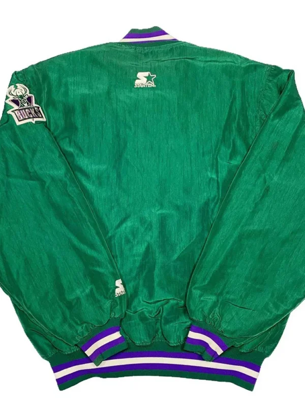 Milwaukee Bucks 90’s Green Bomber Jacket