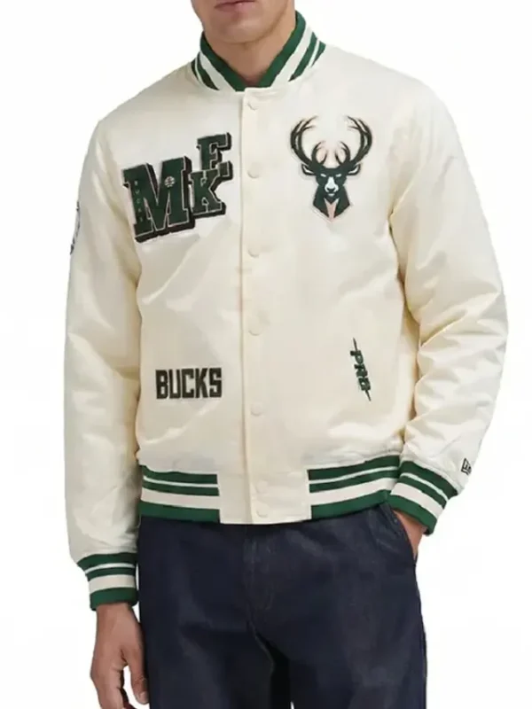 Milwaukee Bucks Best of Rib Satin Jacket
