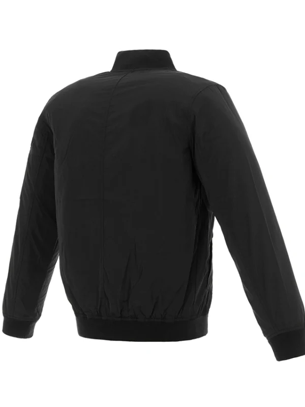 Milwaukee Bucks Black Bomber Nylon Lightweight Jacket