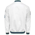 Milwaukee Bucks City Collection White Varsity Satin Jacket