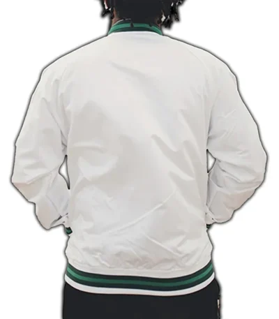 Milwaukee Bucks Hardwood Classics Mixtape Satin White Jacket