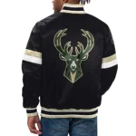 Milwaukee Bucks Home Game Black Jacket