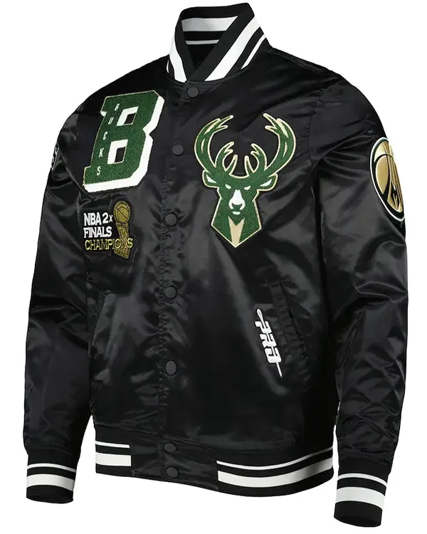Milwaukee Bucks Mash Up Capsule Satin Jacket Milwaukee Bucks Mash Up Capsule Satin Jacket